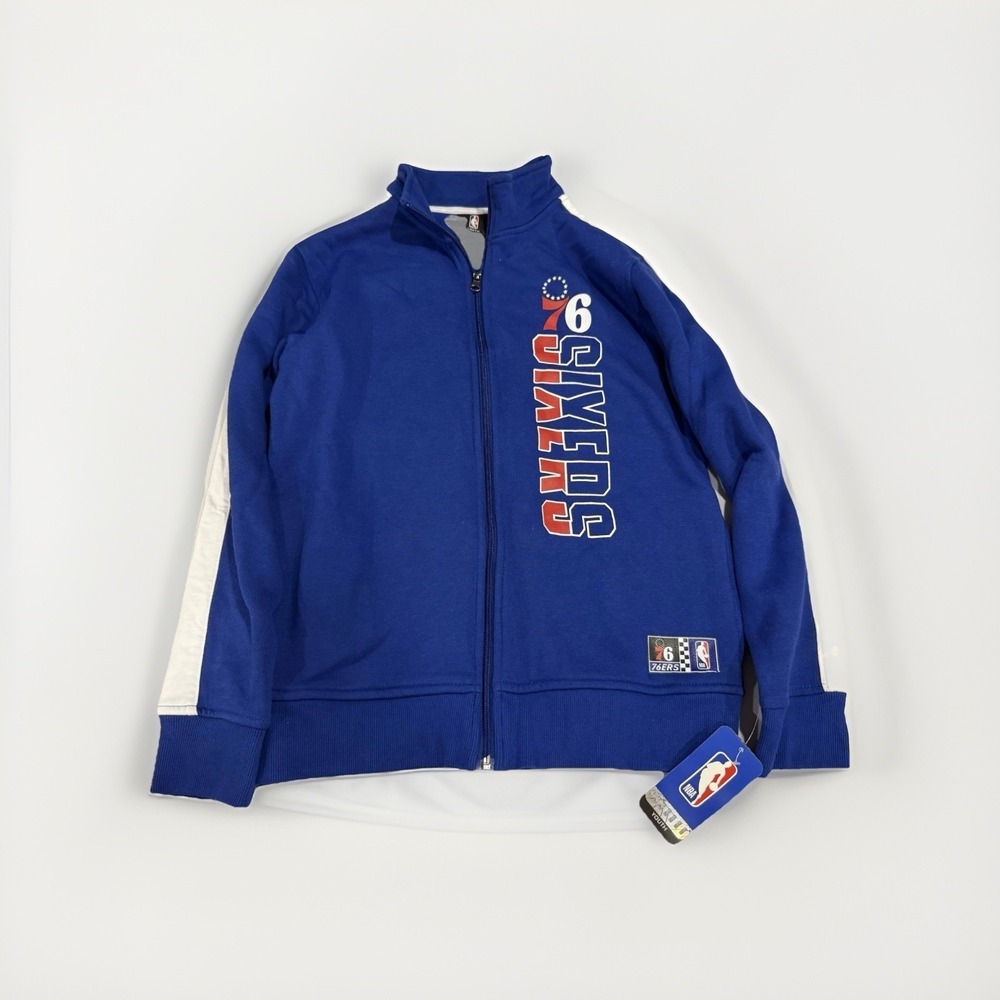Youth NBA Philadelphia 76ers Zip Up Track Jacket Large 14/16